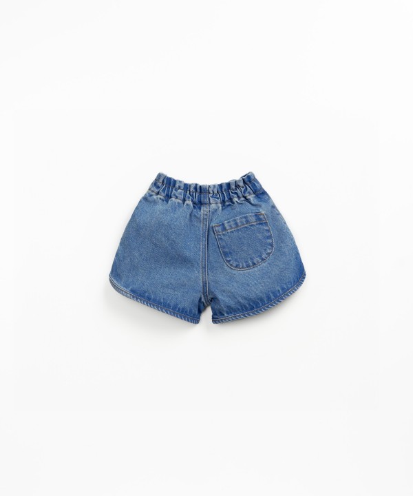 Short en denim en coton biologique