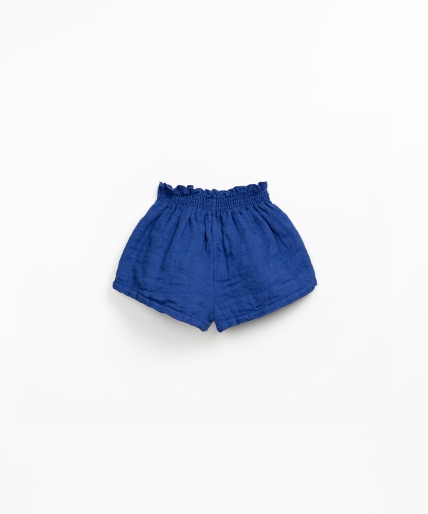 Short en tissu avec taille �lastique