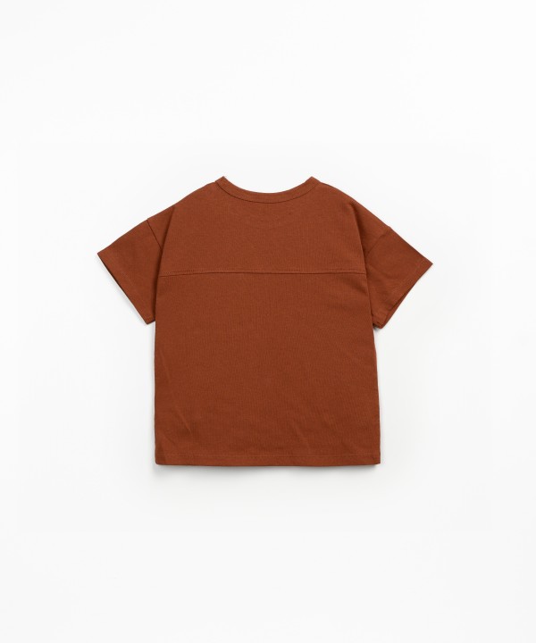Short-sleeve t-shirt in a blend of organic cotton and recycled cotton