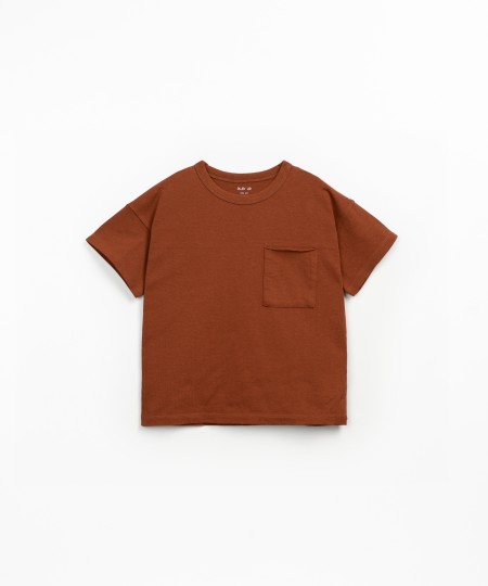 Camiseta de manga corta con mezcla de algodón orgánico y algodón reciclado