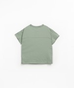 T-shirt with raw-cut details