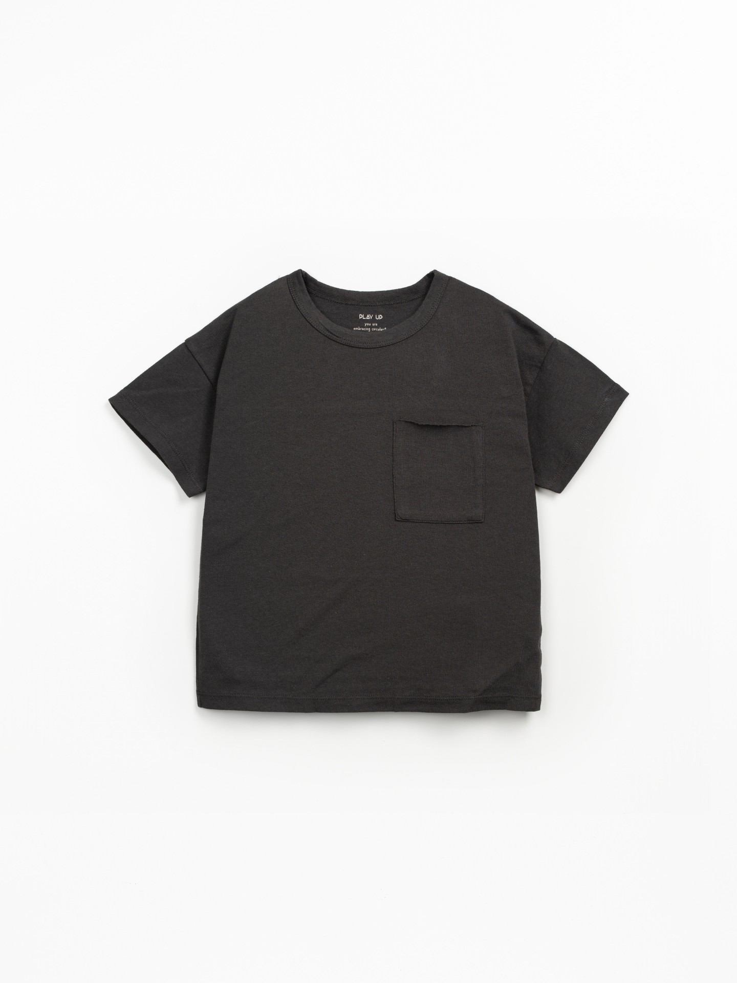 T-shirt a manica corta con una miscela di cotone biologico e cotone riciclato