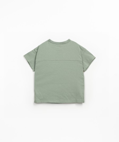 Camiseta de manga corta con mezcla de algodón orgánico y algodón reciclado