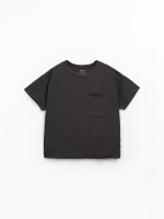 Short sleeve t-shirt with a blend of organic cotton and recycled cotton