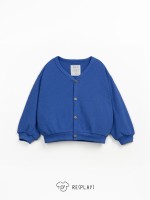 Casaco de malha com botões de coco Casaco de malha com botões de coco