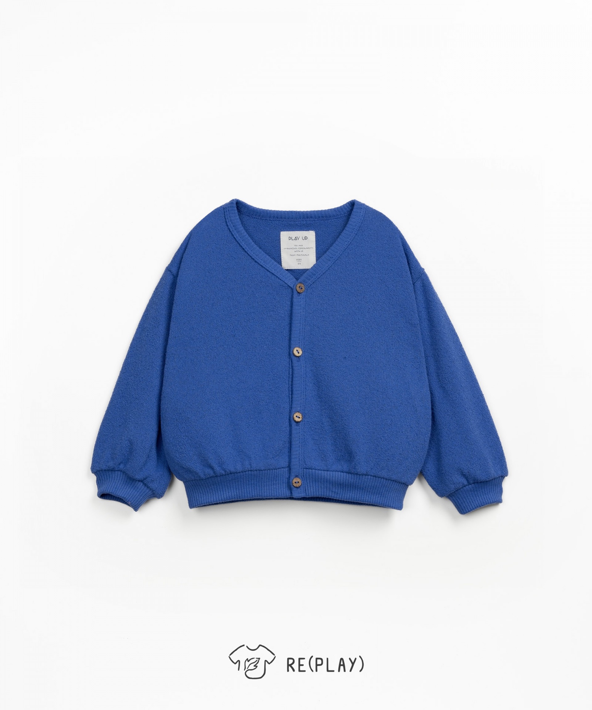 Jacket in a blend of cotton and recycled fibers