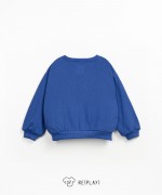 Jacket in a blend of cotton and recycled fibers