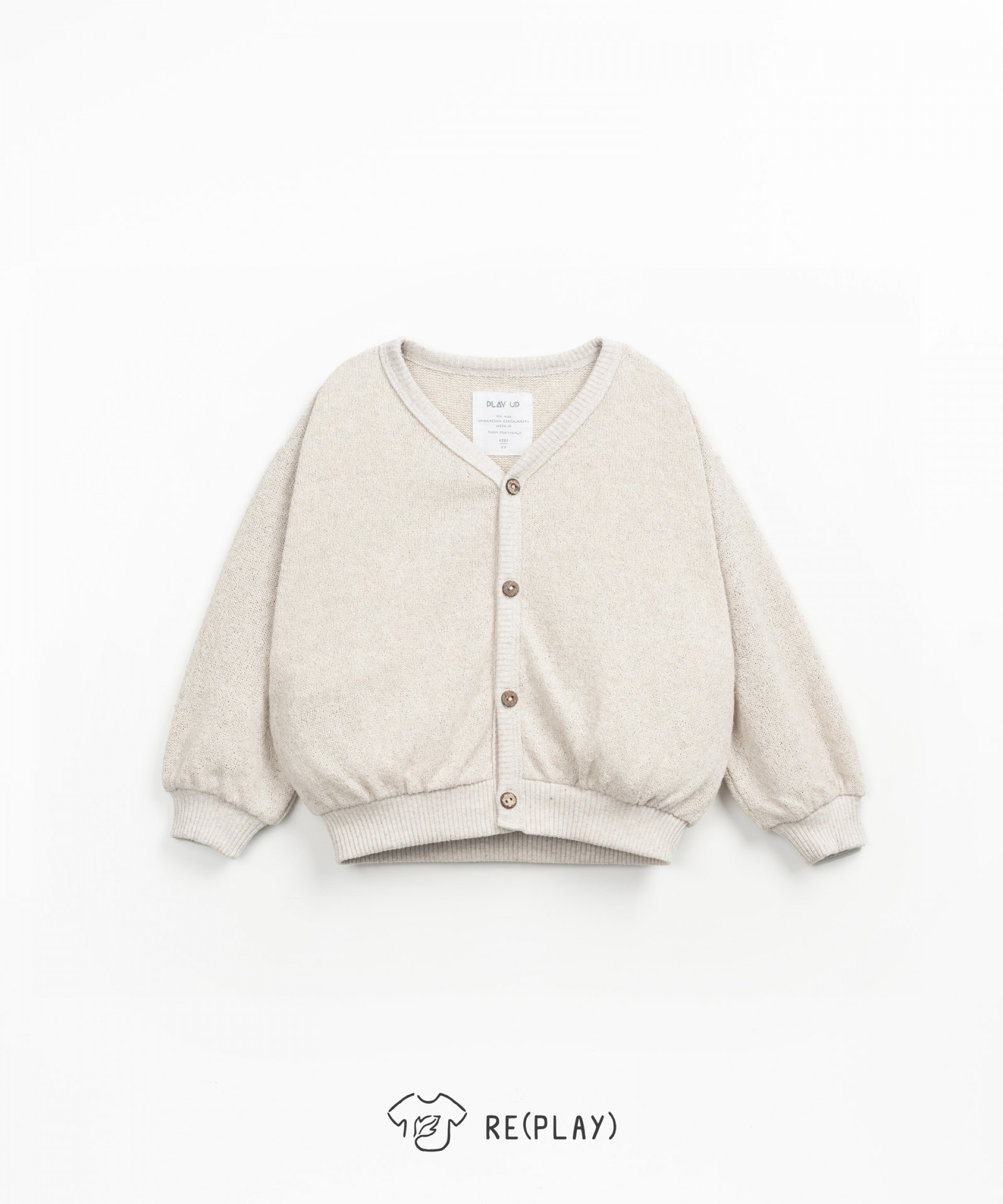 Jacket in a blend of cotton and recycled fibers