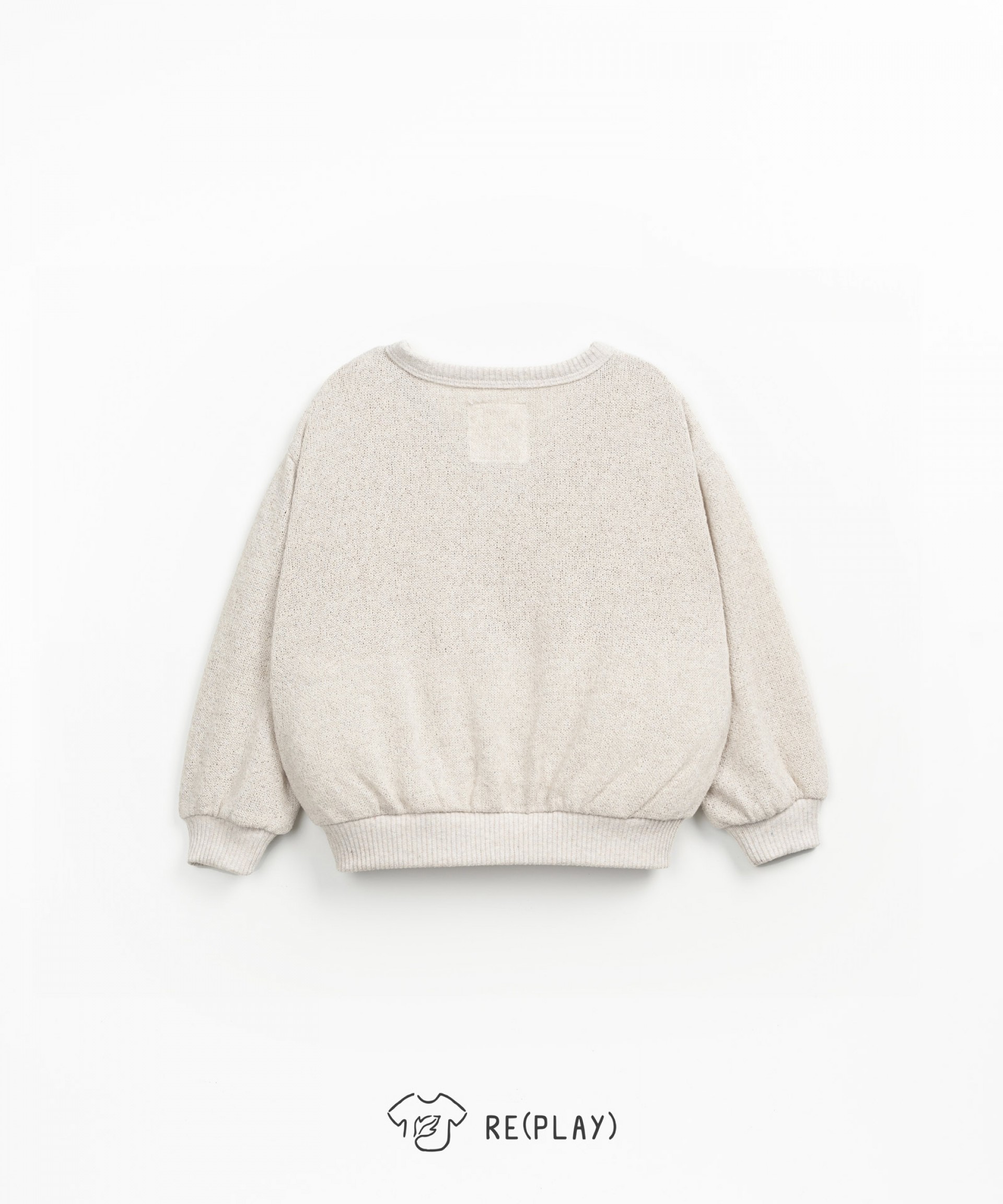 Jacket in a blend of cotton and recycled fibers