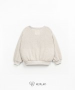 Jacket in a blend of cotton and recycled fibers