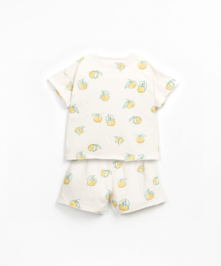 Pigiama in cotone biologico e cotone riciclato