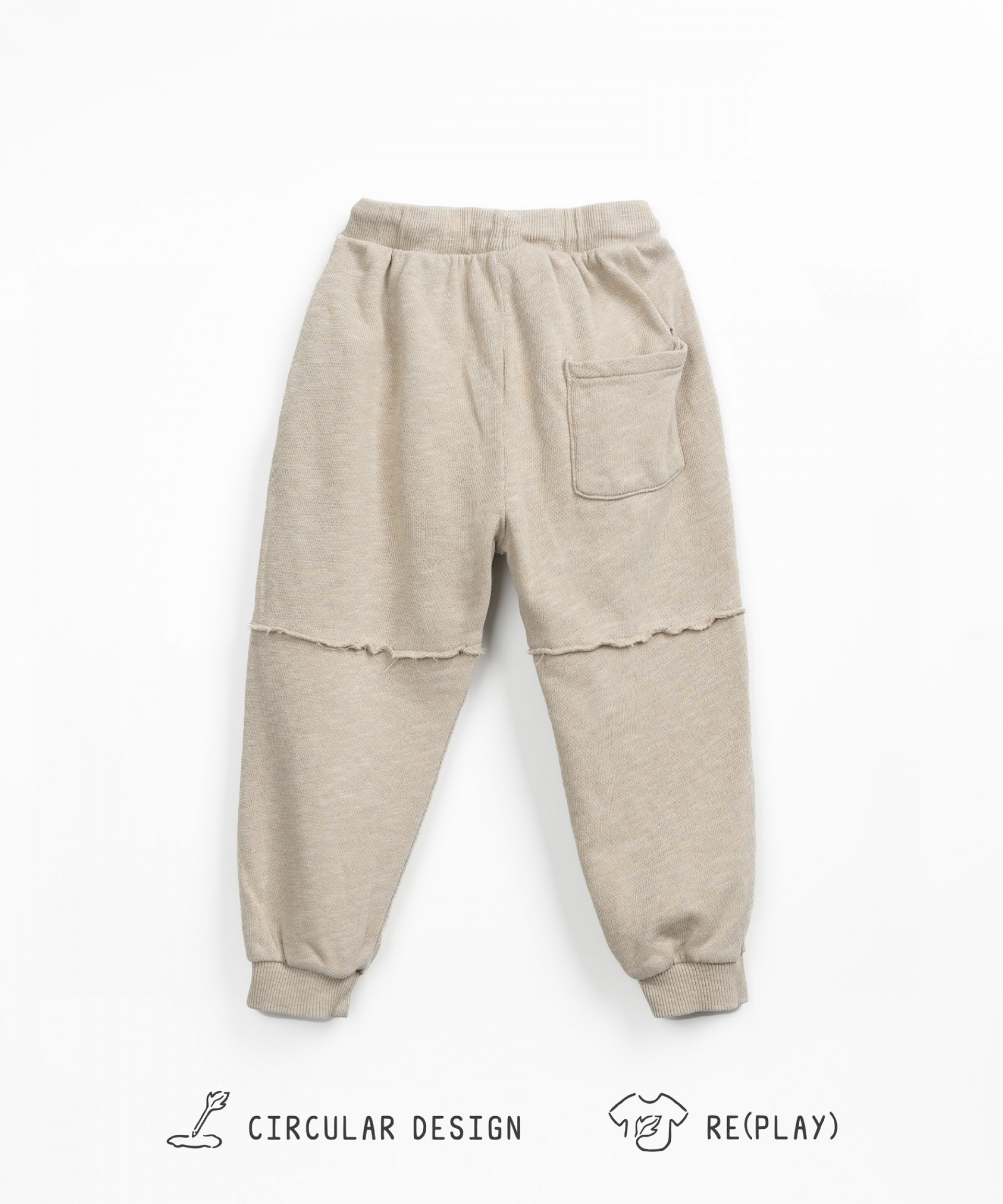 Jersey trousers with natural fibers