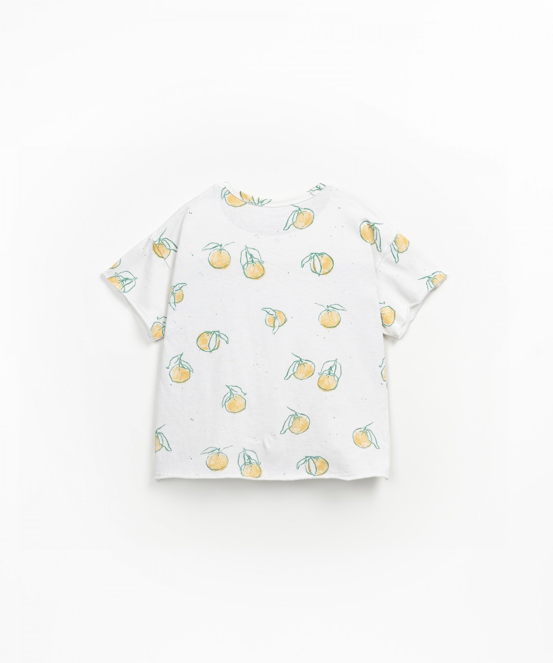 T-shirt with orange print