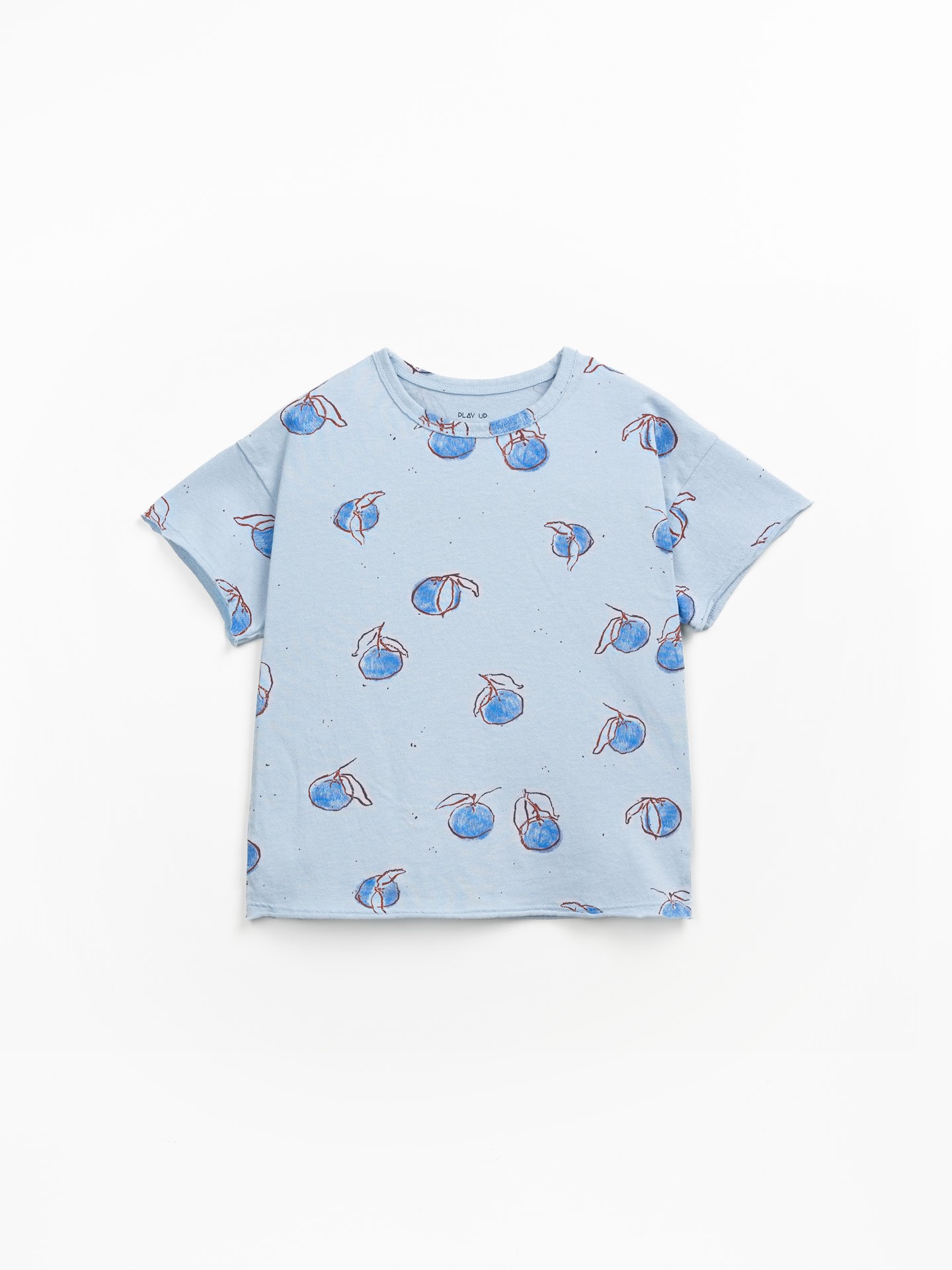 Camiseta mezcla de algodón orgánico y algodón reciclado con estampado