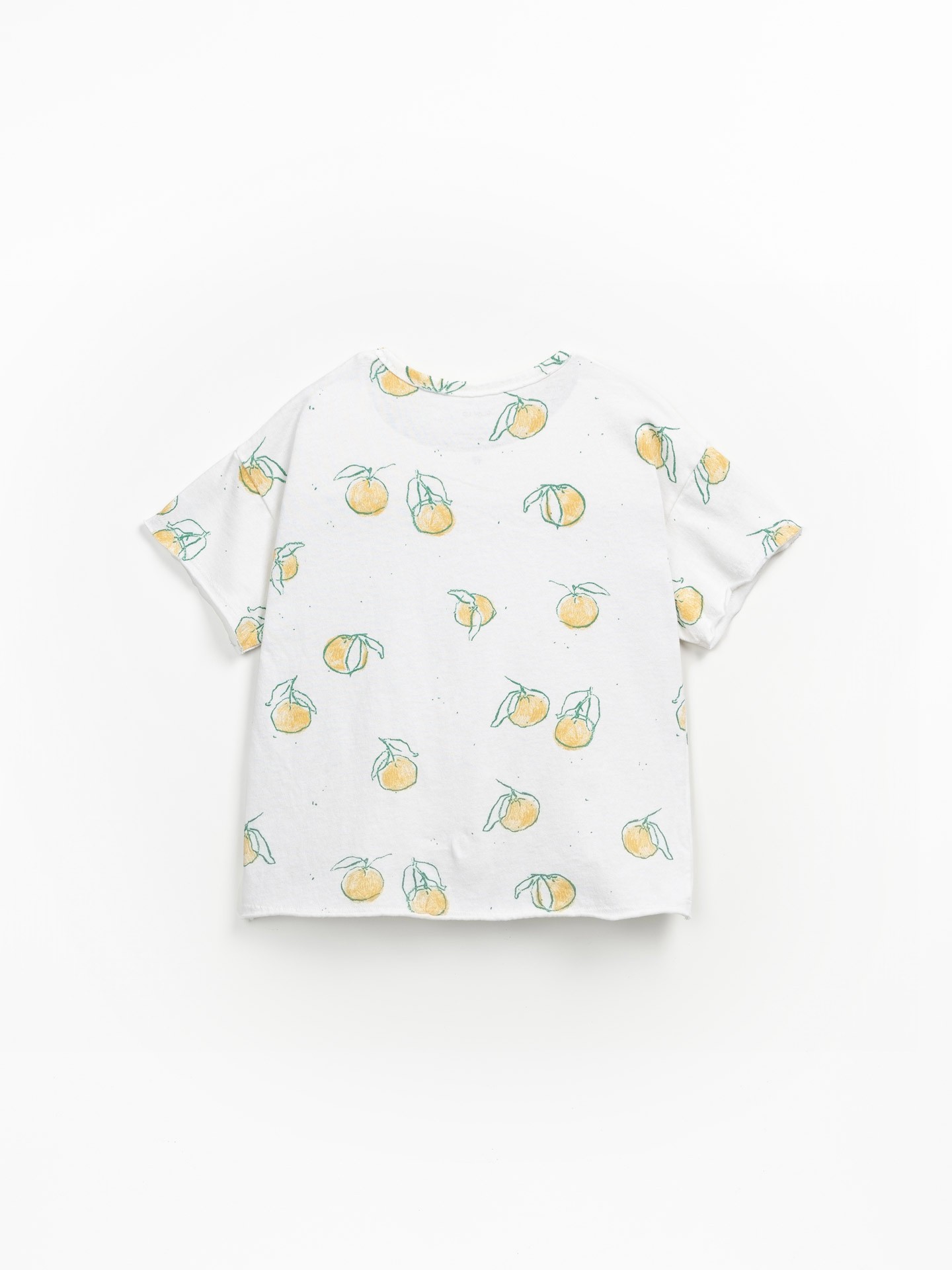 Camiseta mezcla de algodón orgánico y algodón reciclado con estampado