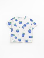 Organic cotton t-shirt with strawberry print