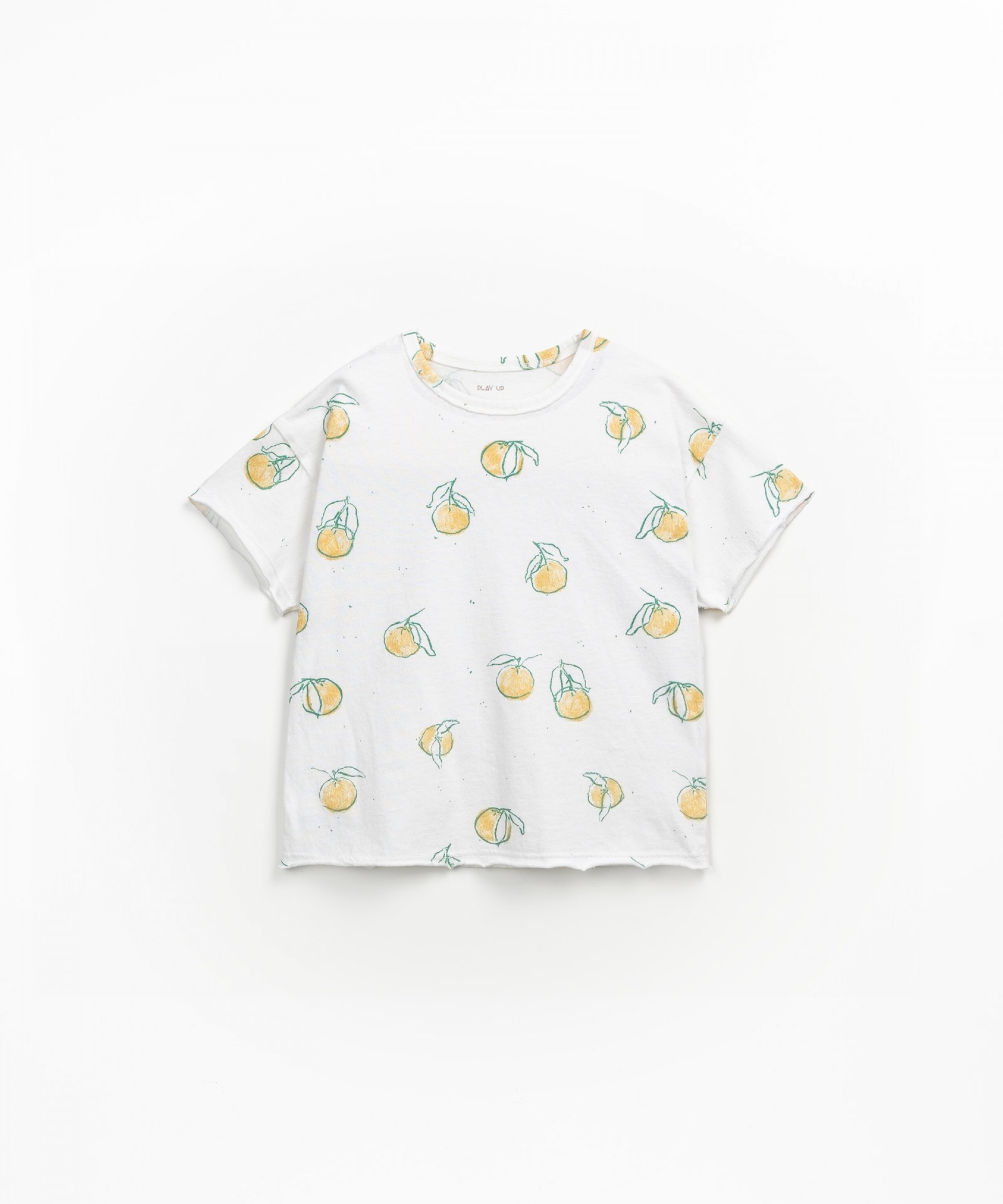 T-shirt with orange print