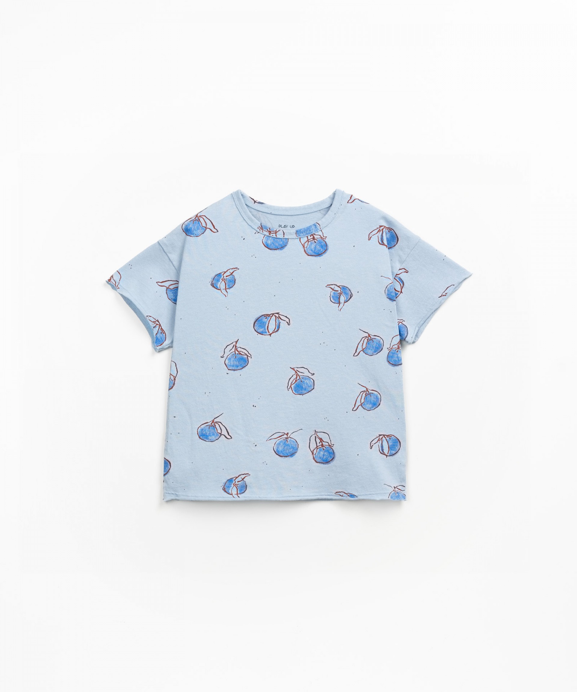 T-shirt with orange print