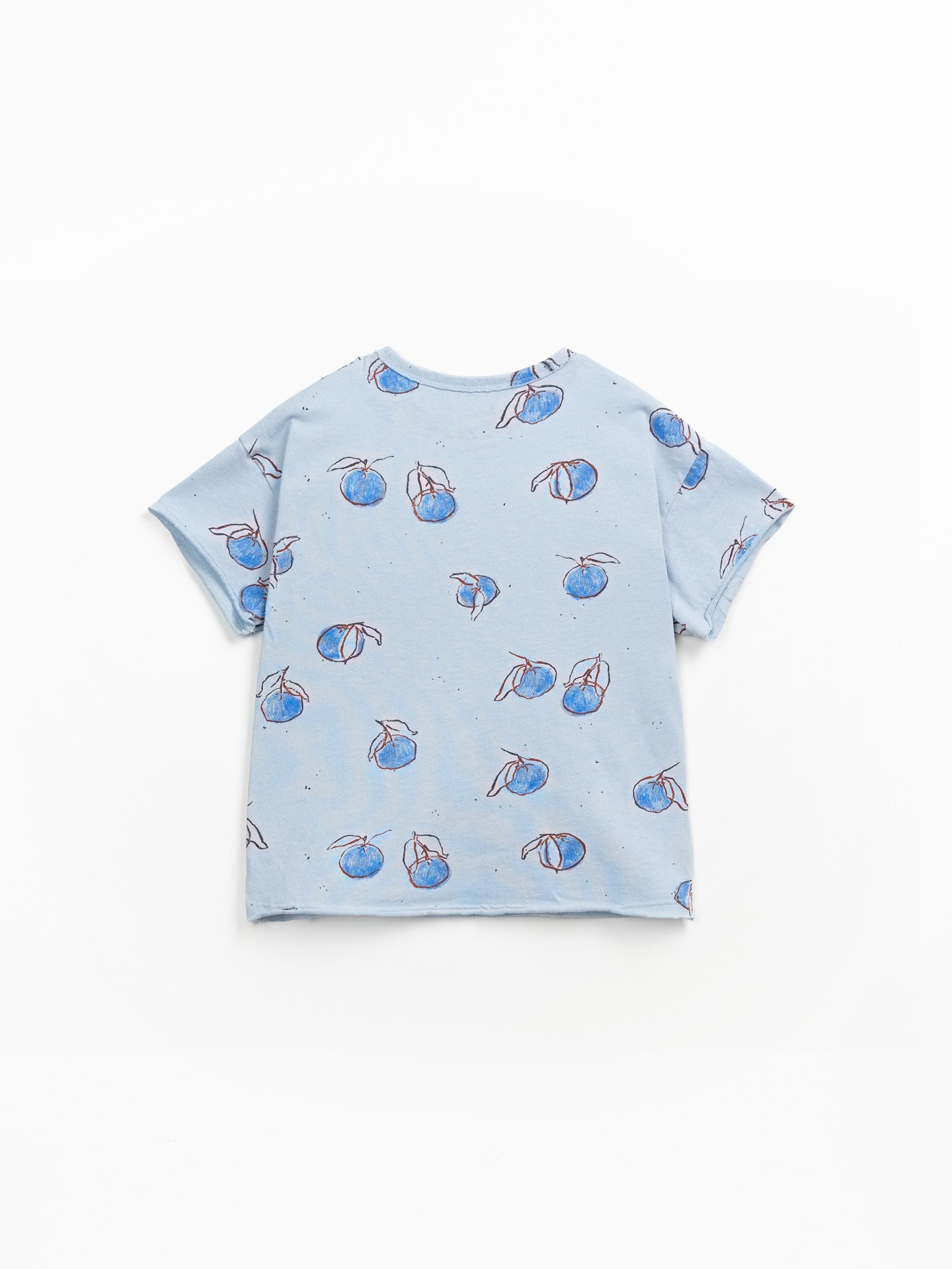 Camiseta mezcla de algodón orgánico y algodón reciclado con estampado