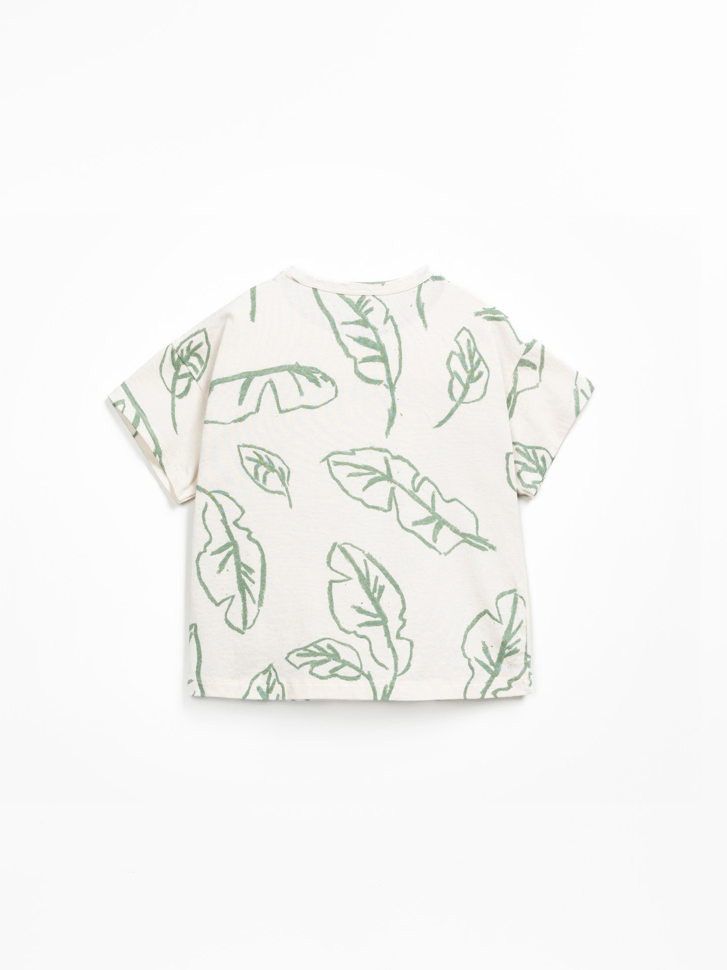T-shirt avec imprimé de feuilles
