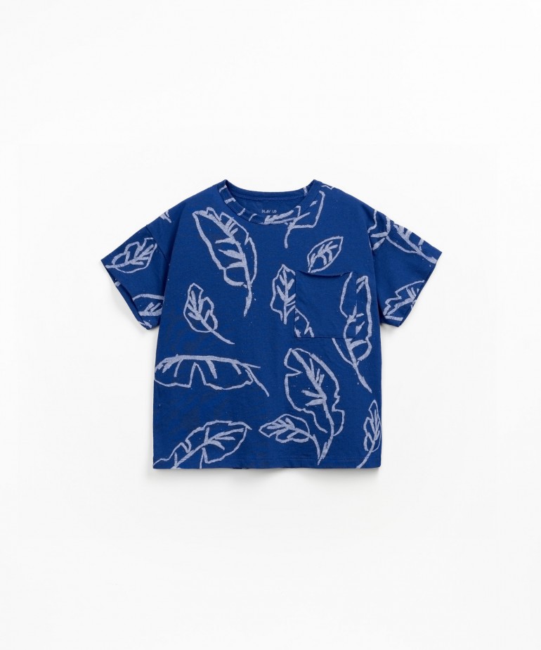 T-shirt avec imprim feuilles
