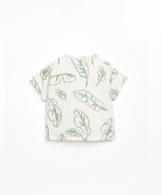 Camiseta de punto con fibras naturales y fibras recicladas