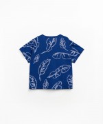 Camiseta de punto con fibras naturales y fibras recicladas