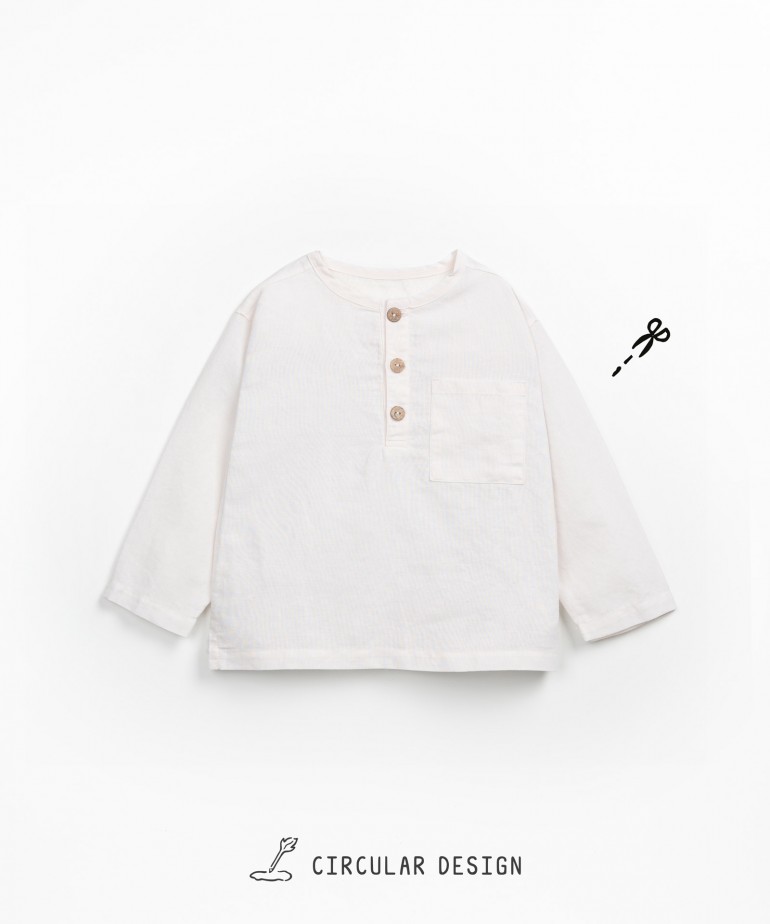 Shirt with front opening