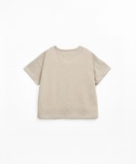 Jersey t-shirt with coconut buttons