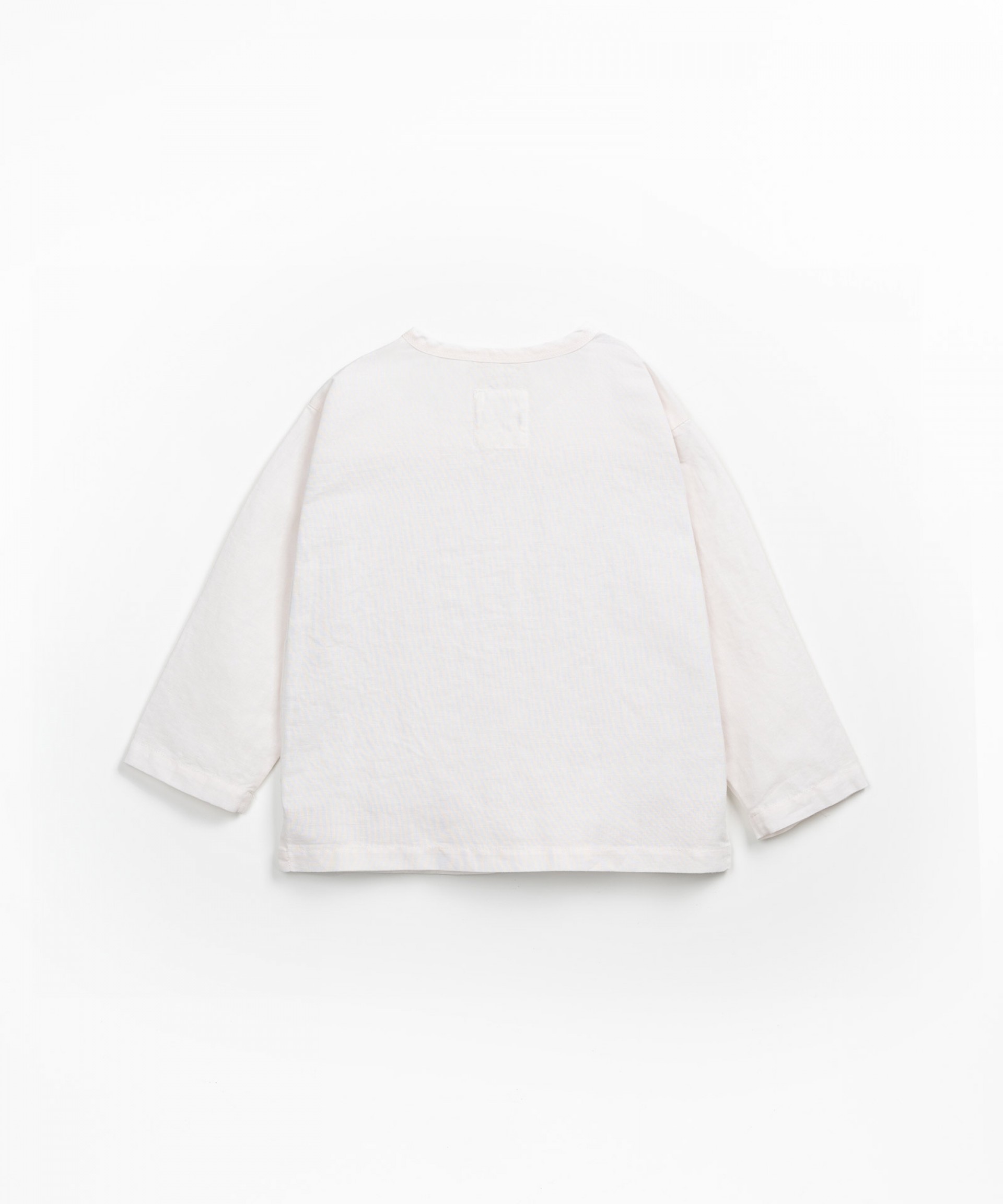 Camisa de tejido en lino y algodn orgnico