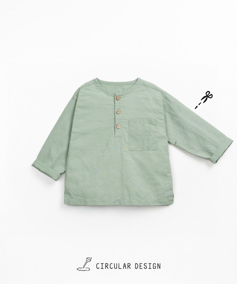 Shirt with front opening