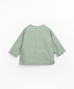 Camisa de tejido en lino y algodn orgnico