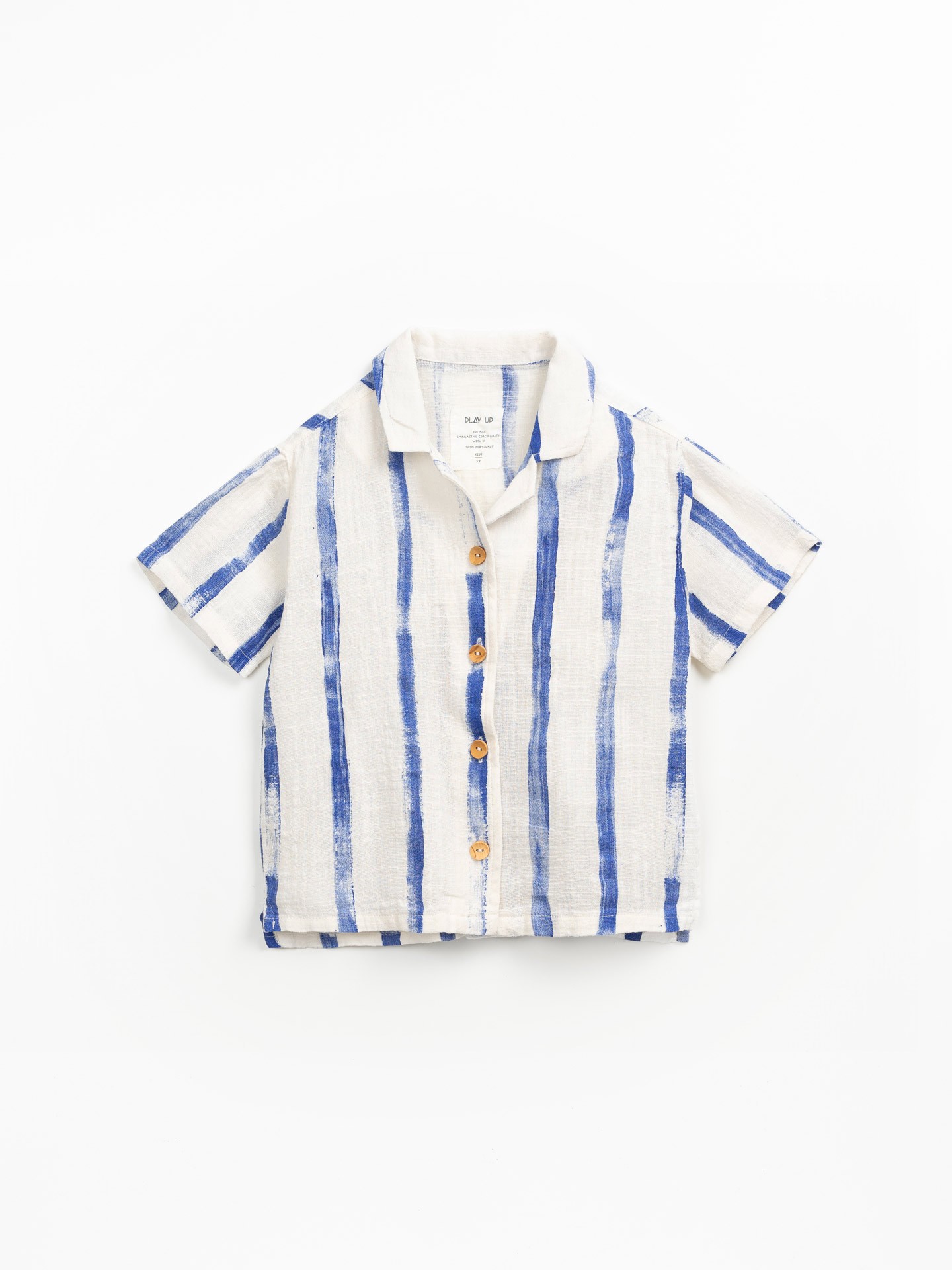 Chemise en tissu avec imprimé à rayures