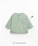 Camisa de tejido en lino y algodn orgnico