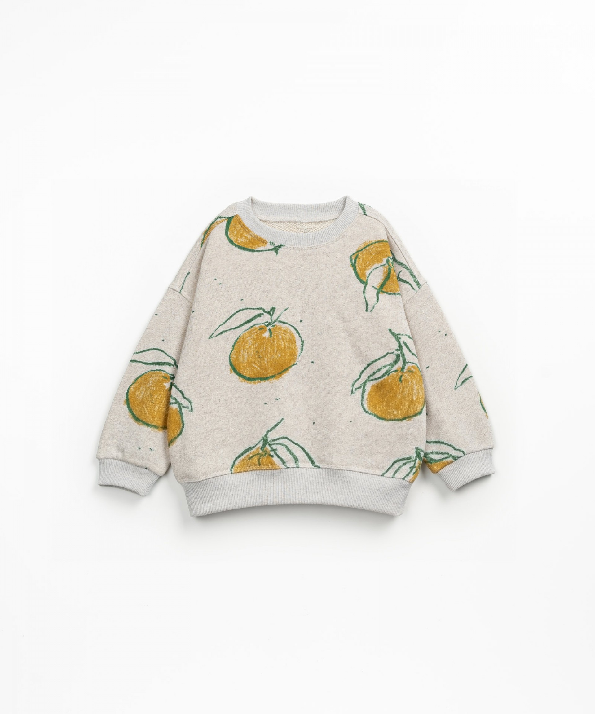 Sweatshirt with orange print