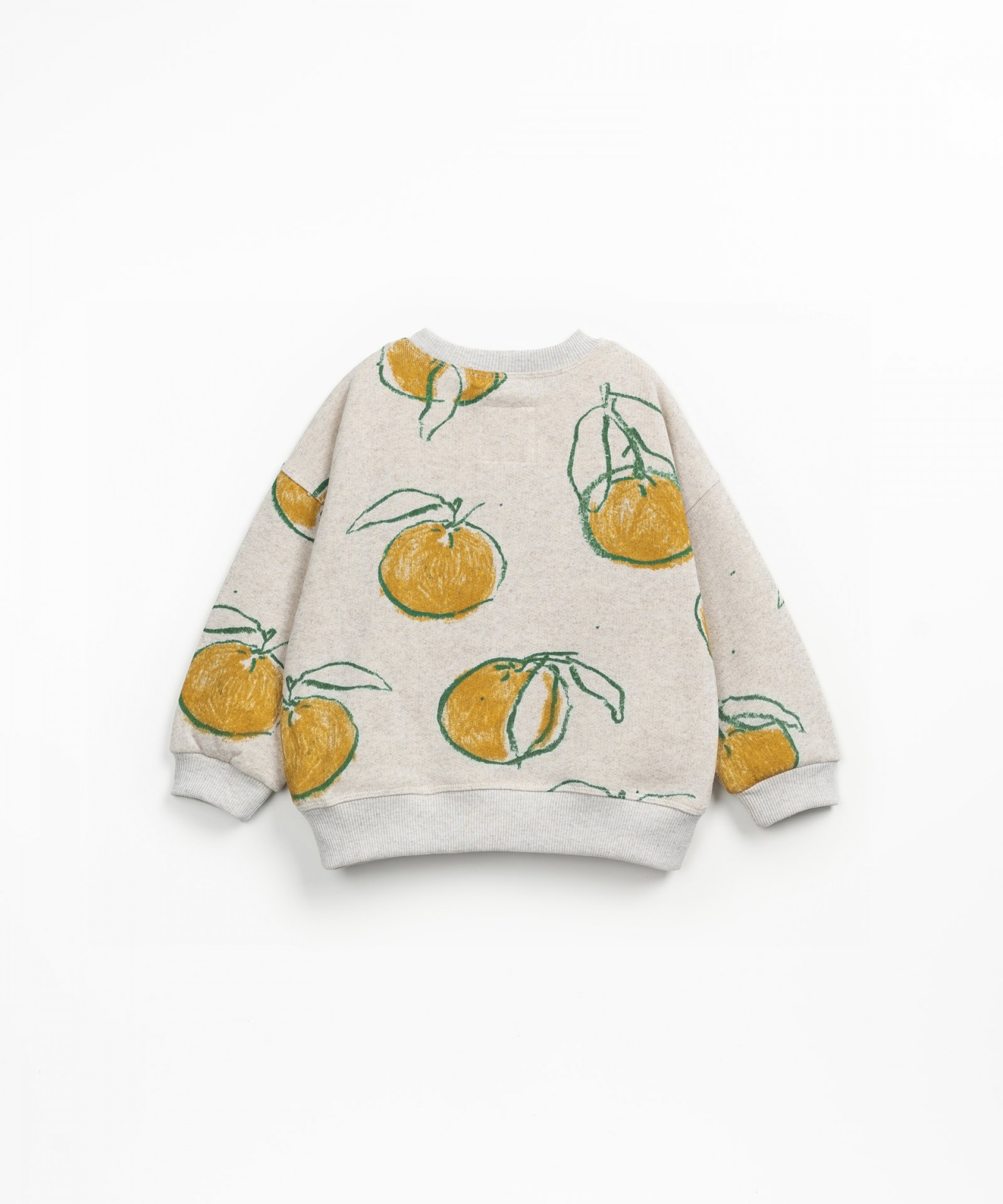 Sweatshirt with orange print
