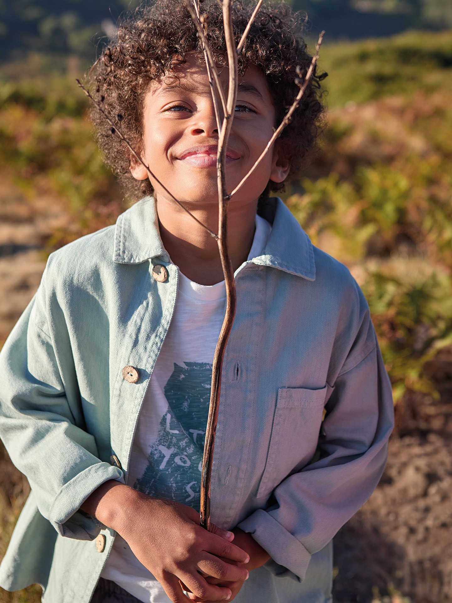 Giacca in twill di cotone