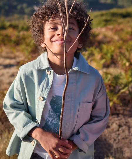 Giacca in twill di cotone