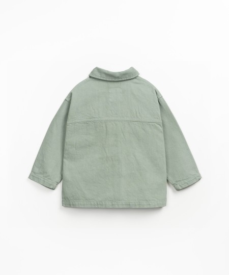 Casaco de sarja em algodão
