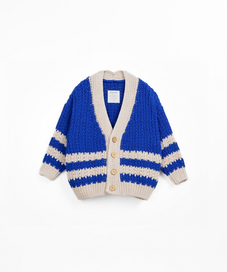 Cotton knit jacket