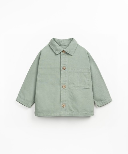 Casaco de sarja em algodão