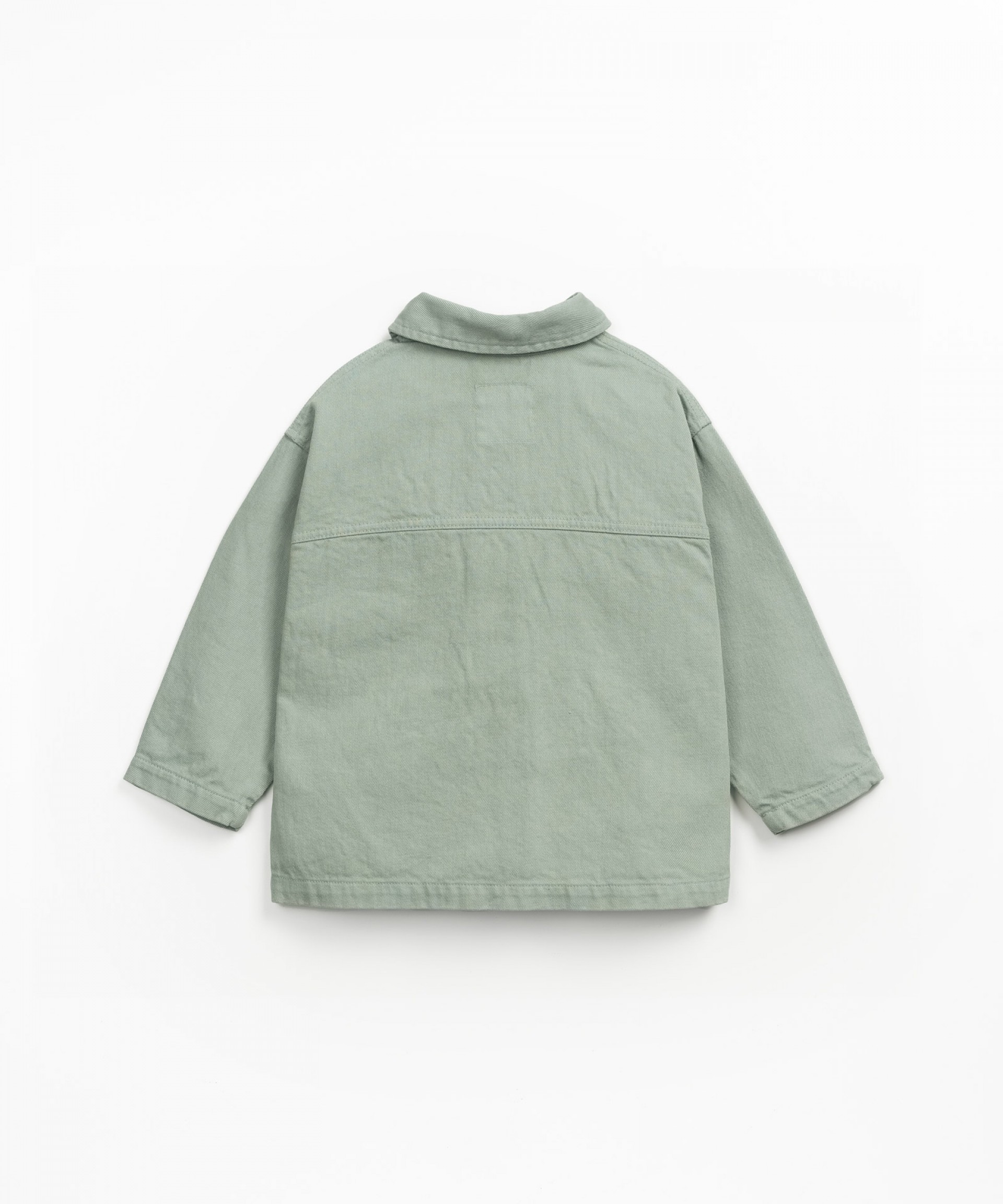 Chaqueta de sarga de algodn con botones de coco