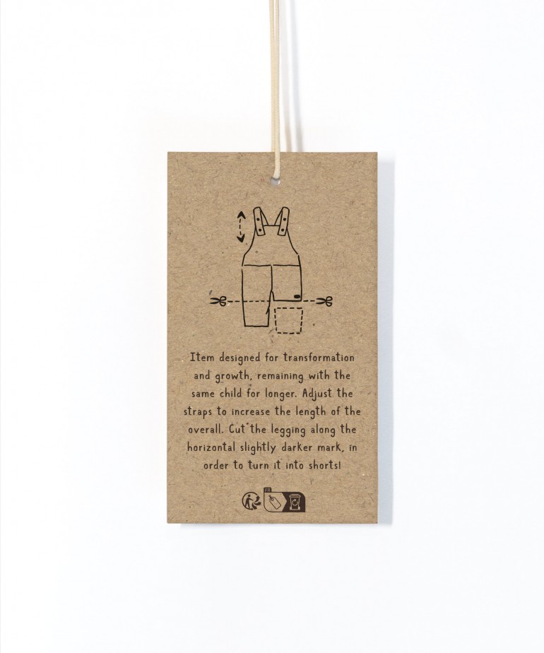 Tuta in miscela di fibre naturali