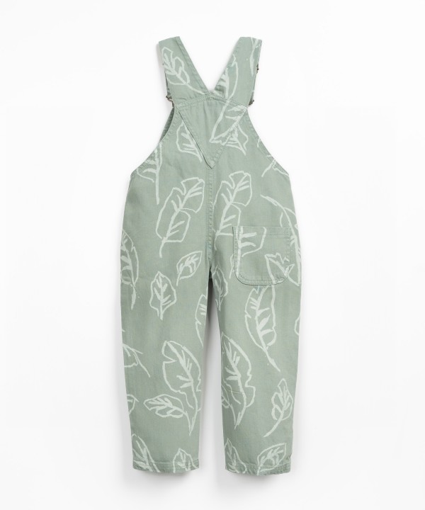 Tuta stampata con spalline regolabili