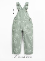 Tuta stampata con spalline regolabili