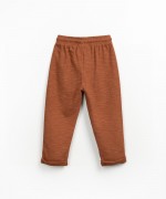 Knit trousers in organic cotton