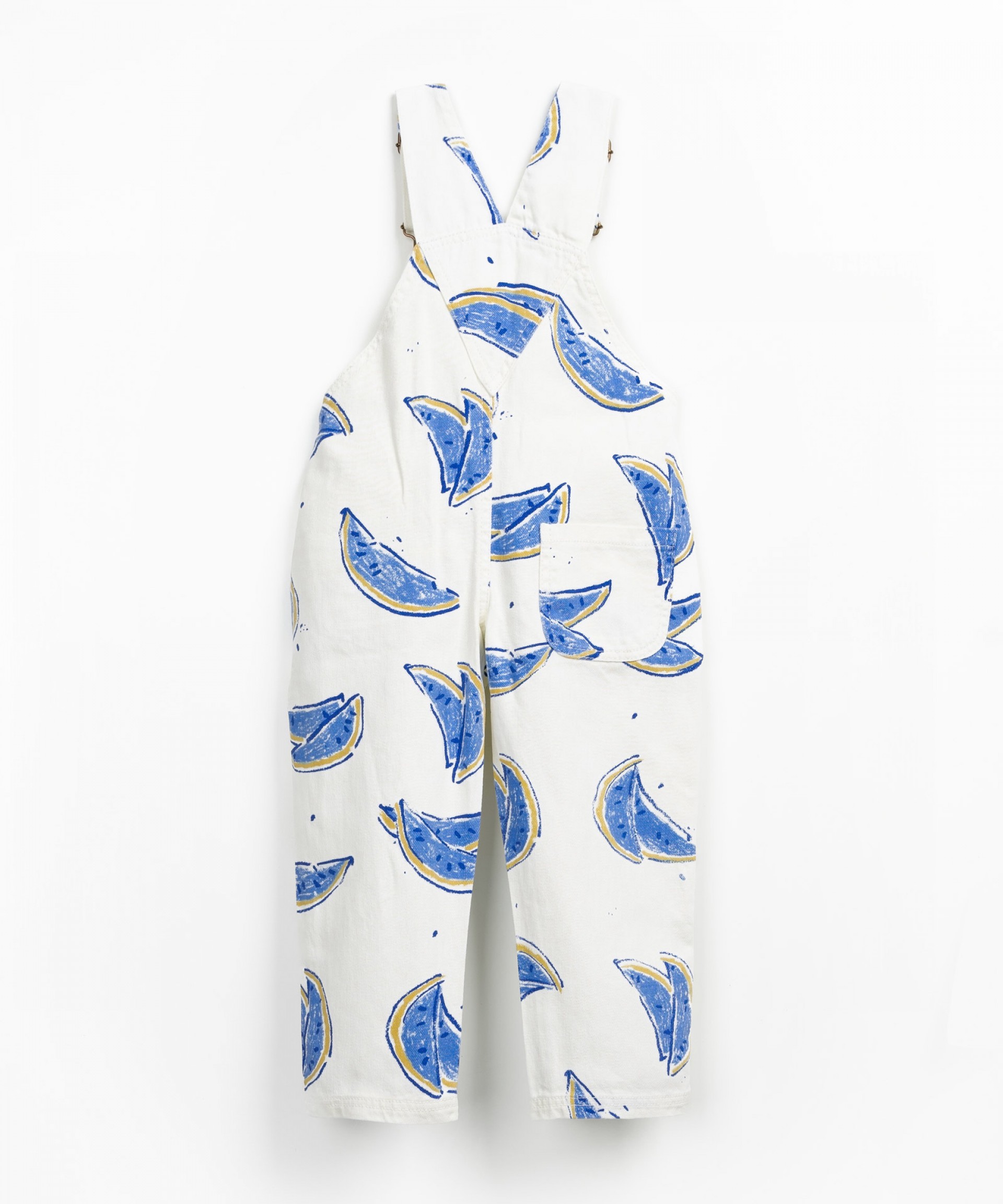 Twill jumpsuit with chest pocket