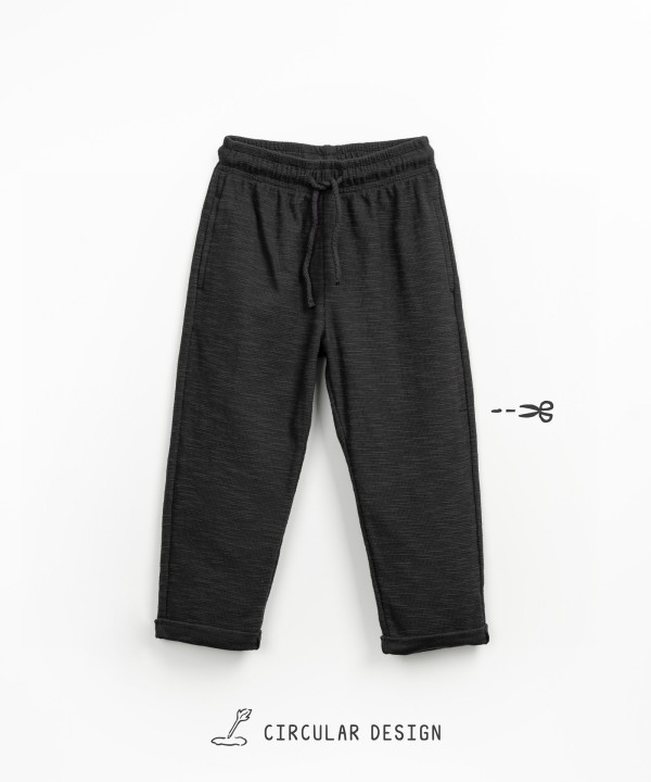 Jersey trousers in natural fibers