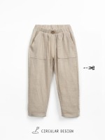 Pantaloni in misto maglia e tessuto con tasche Pantaloni in misto maglia e tessuto con tasche