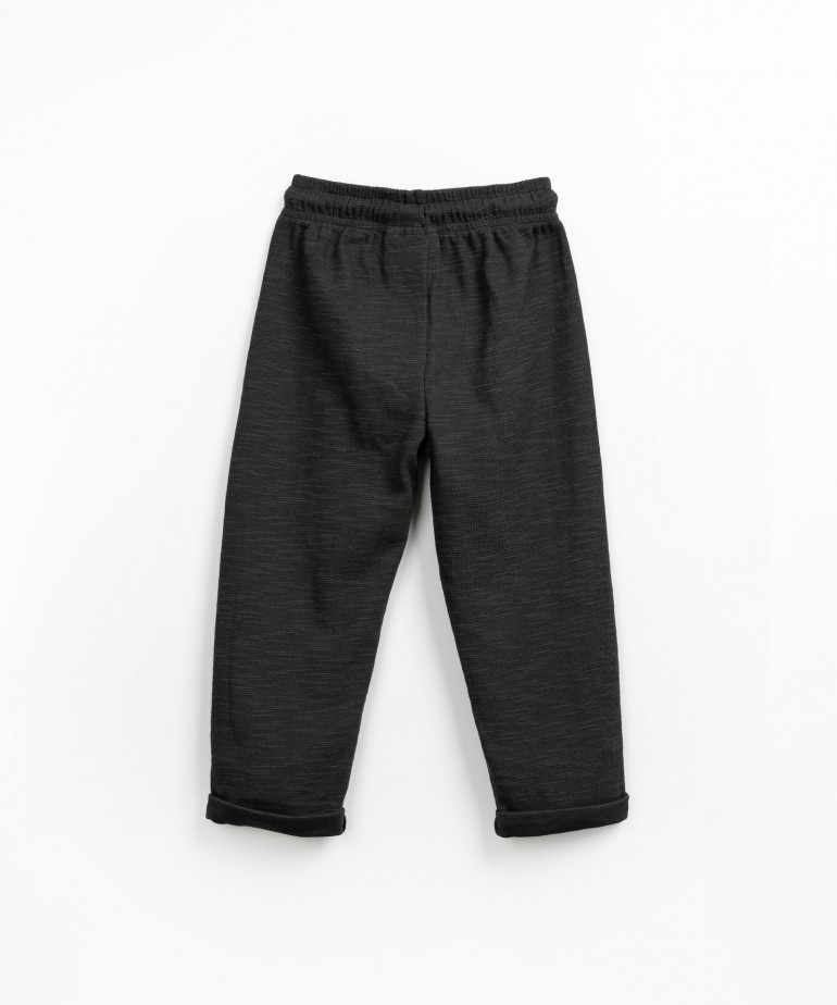 Pantaloni di maglia in fibre naturali